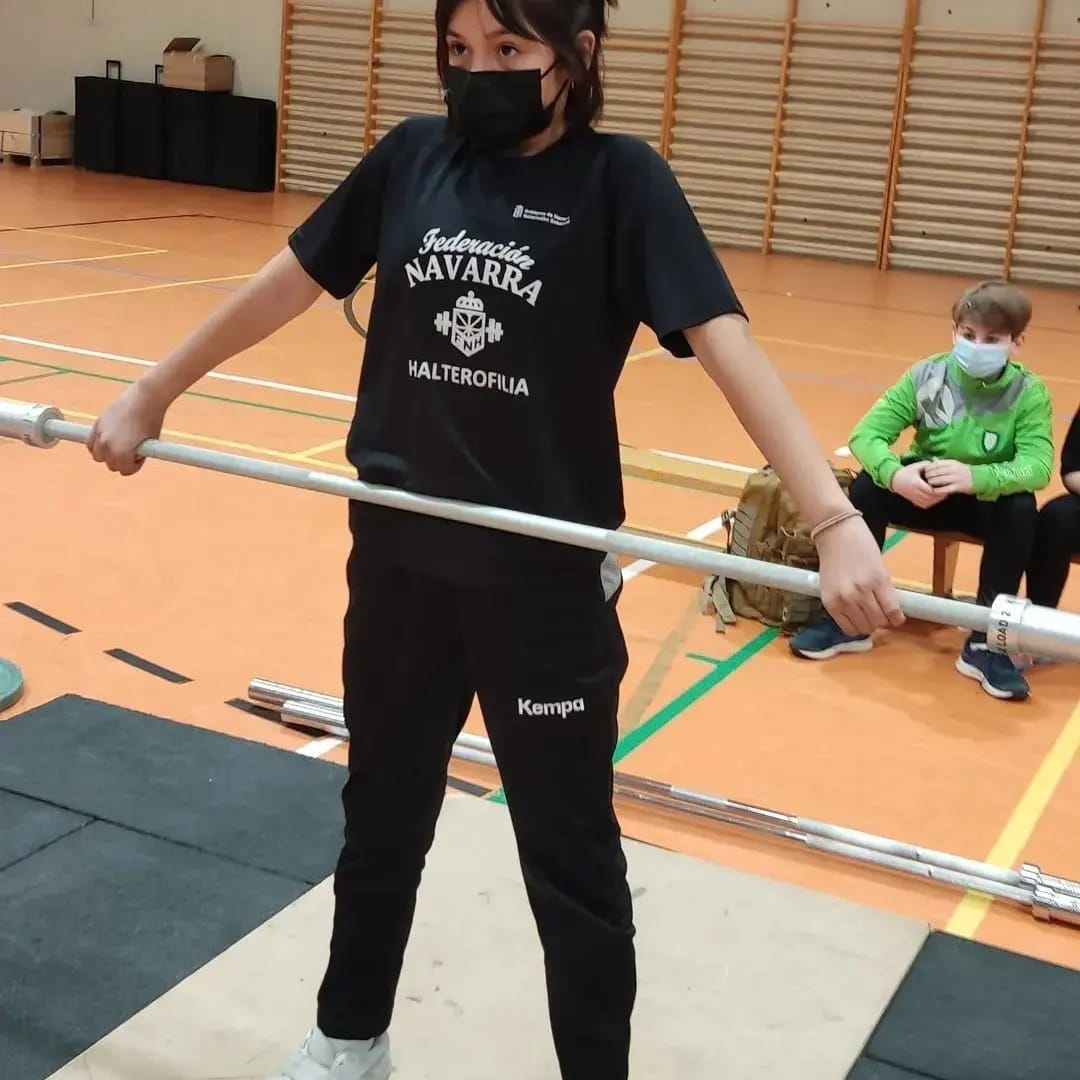 PRIMERA MEDALLA NACIONAL PARA LA HALTEROFILIA NAVARRA